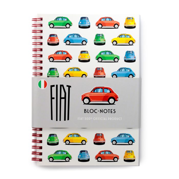 Retro Fiat 500 Spiralbunden A5 Anteckningsbok