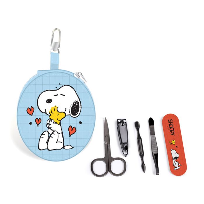 Peanuts Snobben Snoopy & Woodstock Runt Manikyrset med 5 Delar