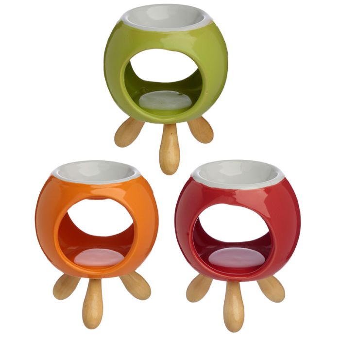 Eden Rund Aromalampa i Keramik med Fötter