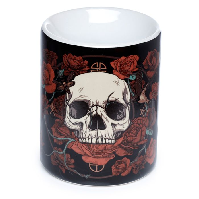 Skulls & Roses Tryck Aromalampa i Keramik