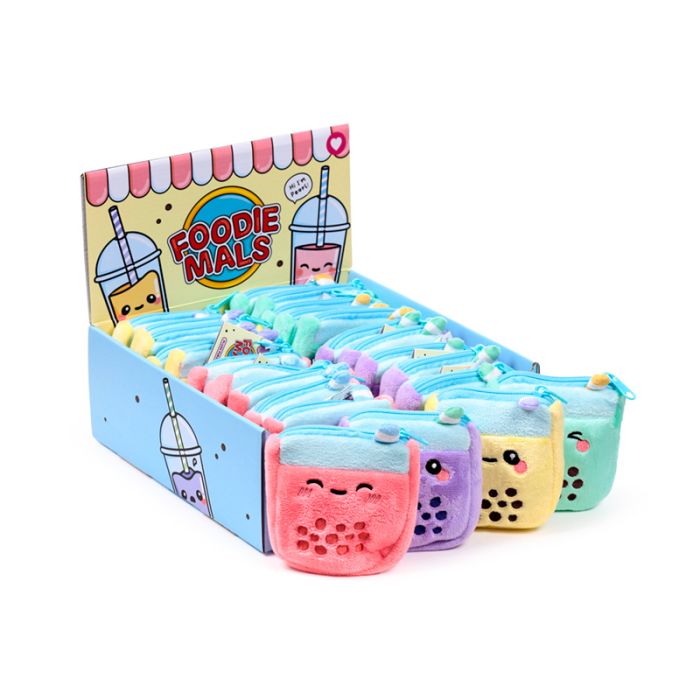 Foodiemals Bubble Tea Plysch Mini Portmonnä