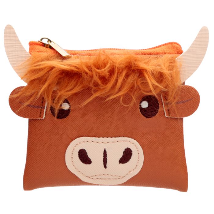 Highland Coo Ko Fluffig Lugg PVC Portmonnä