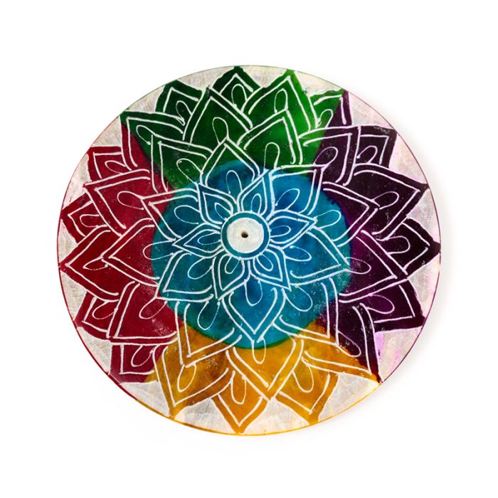 Täljsten Chakra Utskuren Lotus Rökelsehållare Fat