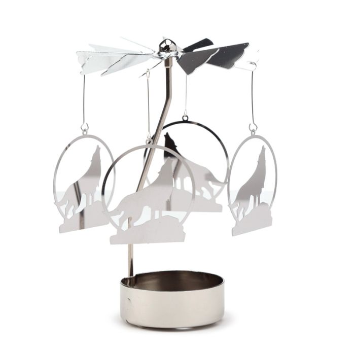 Ylande Varg Spinner Änglaspel Värmeljushållare