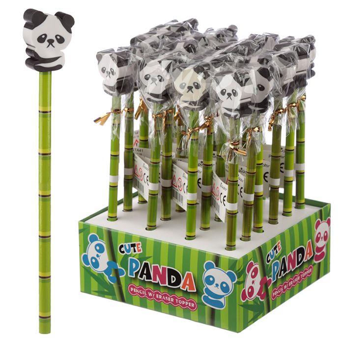 Söt Panda Pennamed Suddgummi Topp