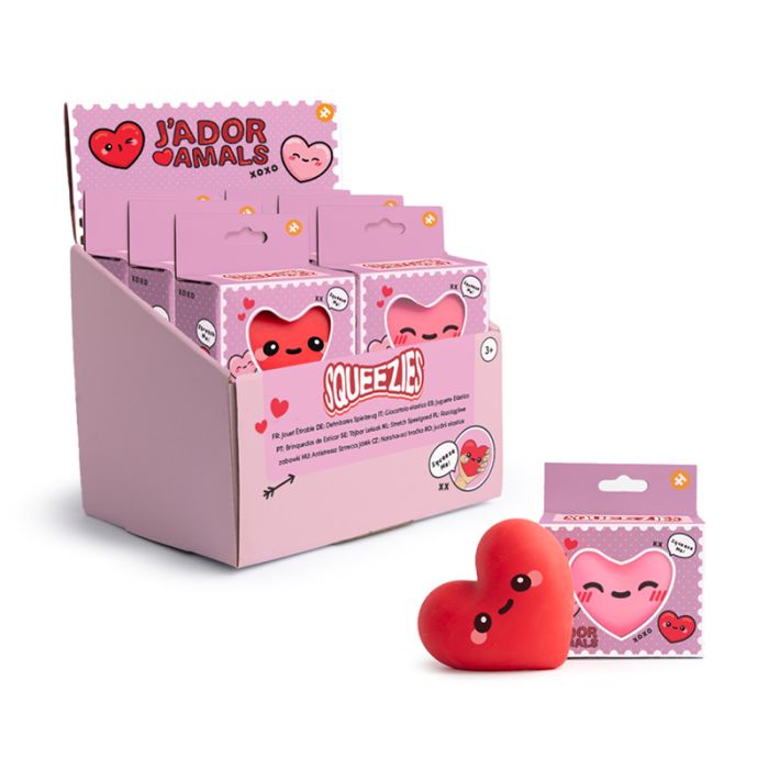 Klämmig Töjbar J'Adoramals Hjärta Leksak