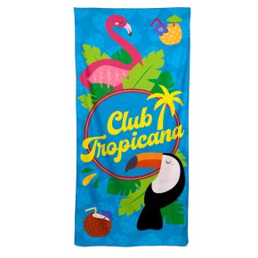 Flamingo Club Tropicana Strandhandduk i Mikrofiber Flamingo Club Tropicana Strandhandduk i Mikrofiber