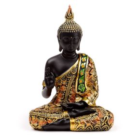 Svart & Orange Guld Thai Buddha Mediation Svart & Orange Guld Thai Buddha Mediation