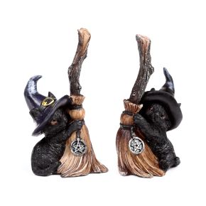 Svart Katt på Häxkvast Svart Katt på Häxkvast