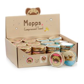 Mopps Mops Komprimerad Resehandduk Mopps Mops Komprimerad Resehandduk