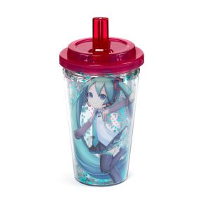 Splitterfri Hatsune Miku Dubbelväggig Kopp & Sugrör Splitterfri Hatsune Miku Dubbelväggig Kopp & Sugrör