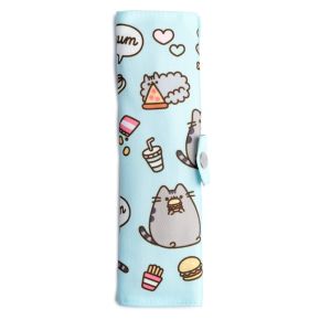 Pusheen the Cat Foodie 6-Pack Bestick-Set i 100% Naturlig Bambu med Tyghållare