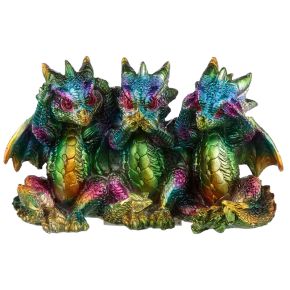 Regnbågsdrake Metallic Hear No See No Speak No Evil Regnbågsdrake Metallic Hear No See No Speak No Evil