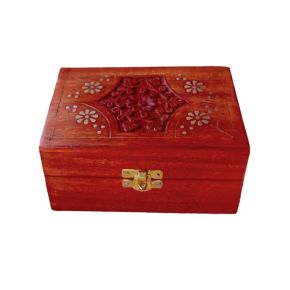 Mangoträ Låda för Eterisk Olja Design 2 (Rymmer 12 Flaskor)