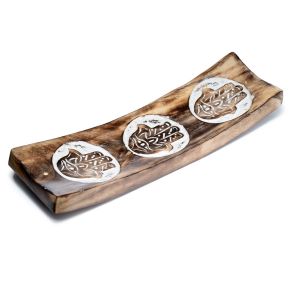 Mangoträ Hamsa Askfat Rökelsehållare Mangoträ Hamsa Askfat Rökelsehållare