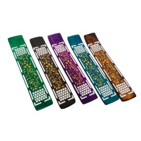 Mangoträ Rökelsehållare för Stickor med Bikakamönster