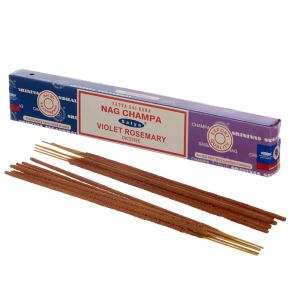 01340 Satya Nag Champa & Voilet Rosemary Rökelsestickor