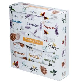 37354 Stamford Rökelsekoner 12-Pack Blandat Set - Vanilla & Floral