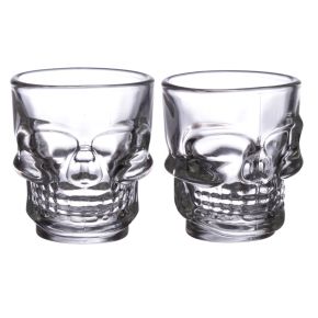 2-Pack Skulls & Roses Dödskalle Shotglas (60ml) 2-Pack Skulls & Roses Dödskalle Shotglas (60ml)