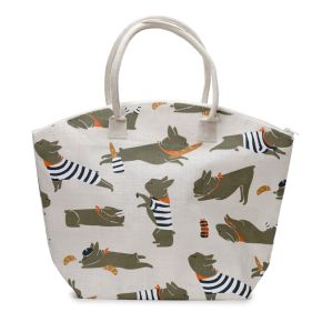 Bertrand The French Bulldog Jute Strandväska Bertrand The French Bulldog Jute Strandväska