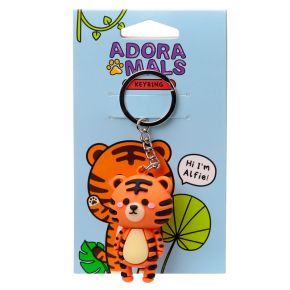 Alfie the Tiger Adoramals 3D PVC Nyckelring Alfie the Tiger Adoramals 3D PVC Nyckelring