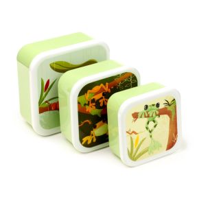 3-Pack Lunchlådor M/L/XL - Tropical Frogs Groda 3-Pack Lunchlådor M/L/XL - Tropical Frogs Groda