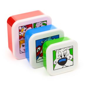 3-Pack Lunchlådor M/L/XL Asterix, Obelix, Idefix (Dogmatix) 2025 3-Pack Lunchlådor M/L/XL Asterix, Obelix, Idefix (Dogmatix) 2025