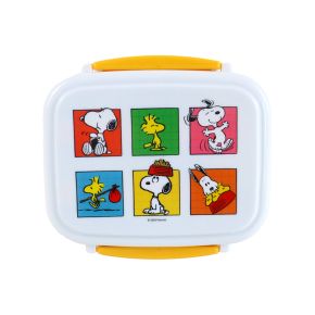 Peanuts Snobben & Woodstock Clip Lock Staplad Bento Lunchlåda med Bestick Peanuts Snobben & Woodstock Clip Lock Staplad Bento Lunchlåda med Bestick