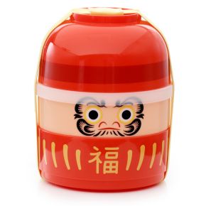 Japansk Daruma Staplad Rund Bentobox Lunchlåda