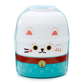Maneki Neko Lyckokatt Staplad Rund Bentobox Lunchlåda