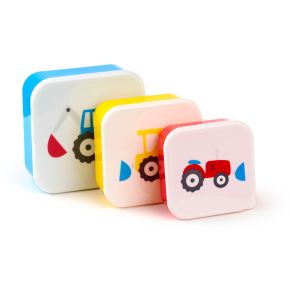 3-Pack Lunchlådor M/L/XL - Little Tractors 3-Pack Lunchlådor M/L/XL - Little Tractors
