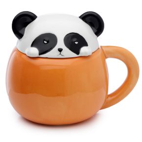 Adoramals Panda Keramik Djurmugg med Lock Adoramals Panda Keramik Djurmugg med Lock