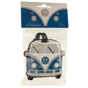 Volkswagen VW T1 Camper Bus Blå PVC Bagagelapp Volkswagen VW T1 Camper Bus Blå PVC Bagagelapp