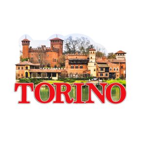 3D Tryckt Kustsouvenir Magnet Torino Borgo Medievale 3D Tryckt Kustsouvenir Magnet Torino Borgo Medievale