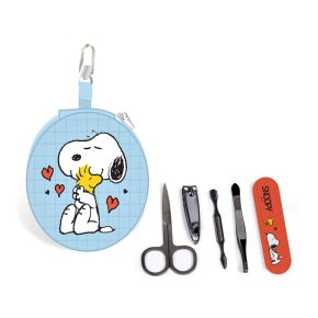 Peanuts Snobben Snoopy & Woodstock Runt Manikyrset med 5 Delar Peanuts Snobben Snoopy & Woodstock Runt Manikyrset med 5 Delar
