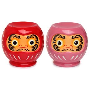 Japansk Daruma Aromalampa i Keramik