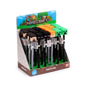 Minecraft Penna med Silikontopp (Alex/Steve/Creeper/Enderman) Minecraft Penna med Silikontopp (Alex/Steve/Creeper/Enderman)