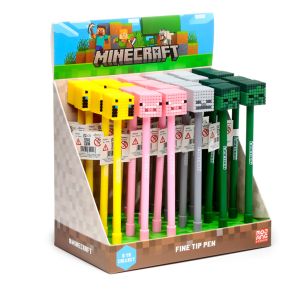 Minecraft Penna med Silikontopp (Gris/Bi/Zombie/Skelett) Minecraft Penna med Silikontopp (Gris/Bi/Zombie/Skelett)
