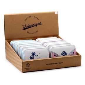 Volkswagen VW T1 Camper Bus Explore More Liten Plånbok med Dragkedja Volkswagen VW T1 Camper Bus Explore More Liten Plånbok med Dragkedja