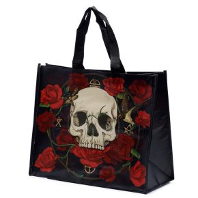 Skulls & Roses RPET Återanvändbar Shoppingväska
