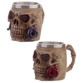 Skull and Roses Sejdel - Endast Dekorativ