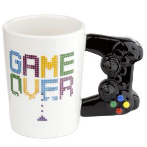 GAME OVER Spelkontroll Mugg med Format Handtag GAME OVER Spelkontroll Mugg med Format Handtag