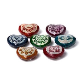 Snidad Täljsten Chakra Hjärta Rökelsehållare Snidad Täljsten Chakra Hjärta Rökelsehållare