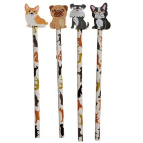 Hund Penna med Suddgummitopp Hund Penna med Suddgummitopp