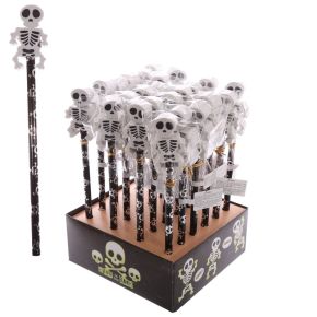 Rolig Skelett Penna med Suddgummi Topp