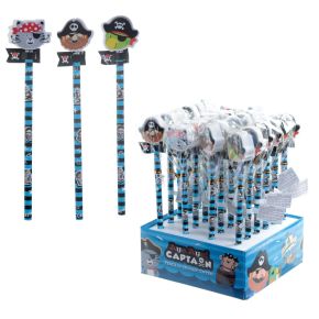 Aye Aye Captain Pirat Penna med Suddgummitopp Aye Aye Captain Pirat Penna med Suddgummitopp