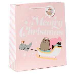 Pusheen Katt Jul Presentpåse - Extra Stor