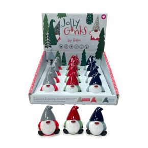 Jul Jolly Gonk Läppbalsam i Formad Hållare Jul Jolly Gonk Läppbalsam i Formad Hållare