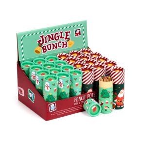 Jingle Bunch Jul Pennburk med 12 Färgpennor