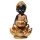 Liten Buddha och Lotus Backflow Rökelsebrännare